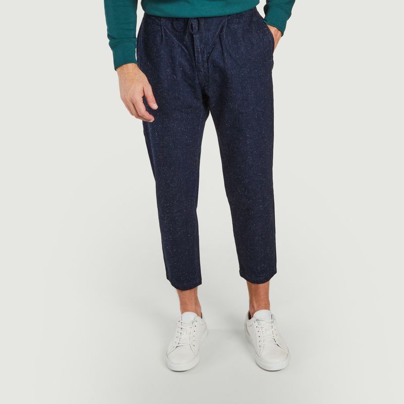 Pantalon loose en denim de coton et fibres de banane - Japan Blue Jeans